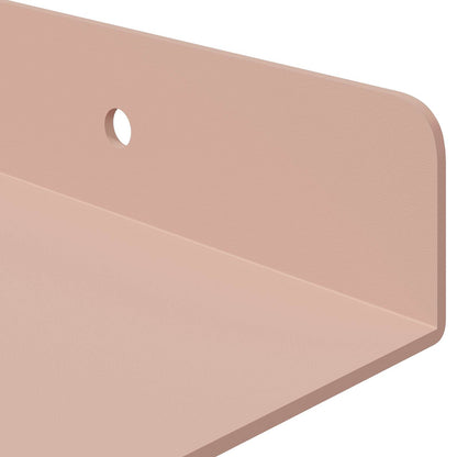 Mensola sospesa 4 pcs Rosa 30 x 18 x 2,5 cm Acciaio | homemem39