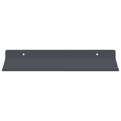 Mensola sospesa 2 pcs Antracite 30 x 18 x 2,5 cm Acciaio | homemem39