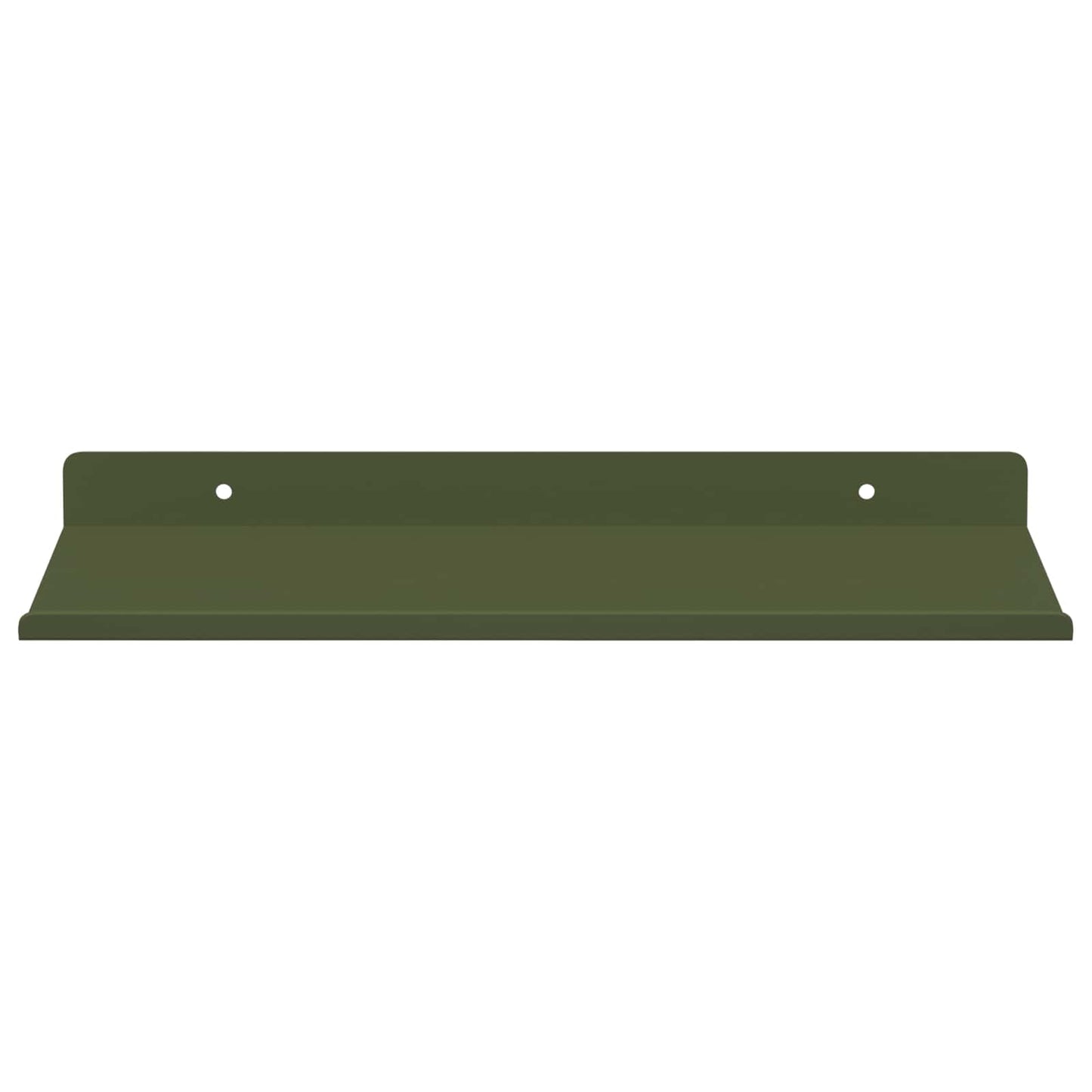 Mensola sospesa 4 pcs Verde oliva 30 x 18 x 2,5 cm Acciaio | homemem39
