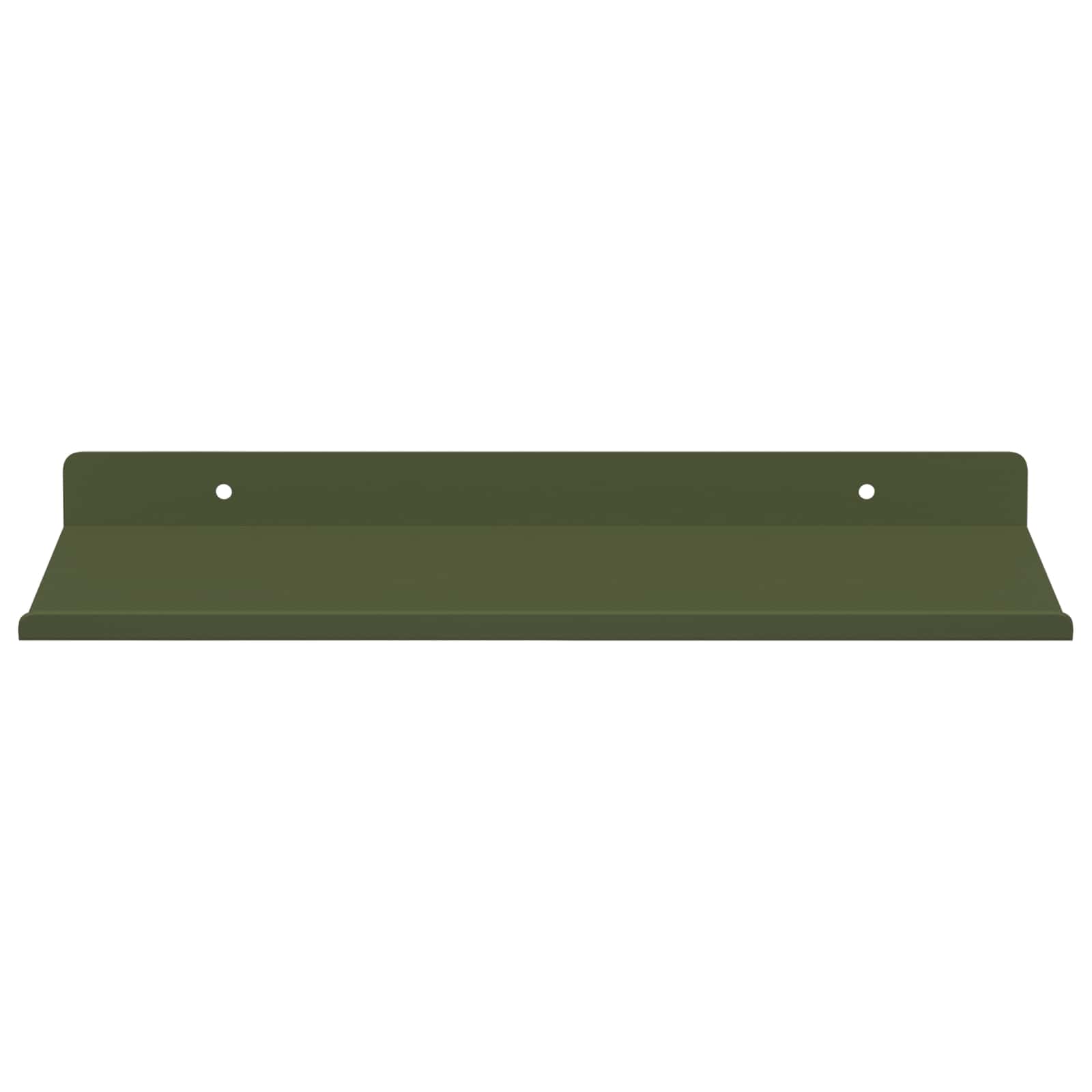 Mensola sospesa 4 pcs Verde oliva 30 x 18 x 2,5 cm Acciaio | homemem39