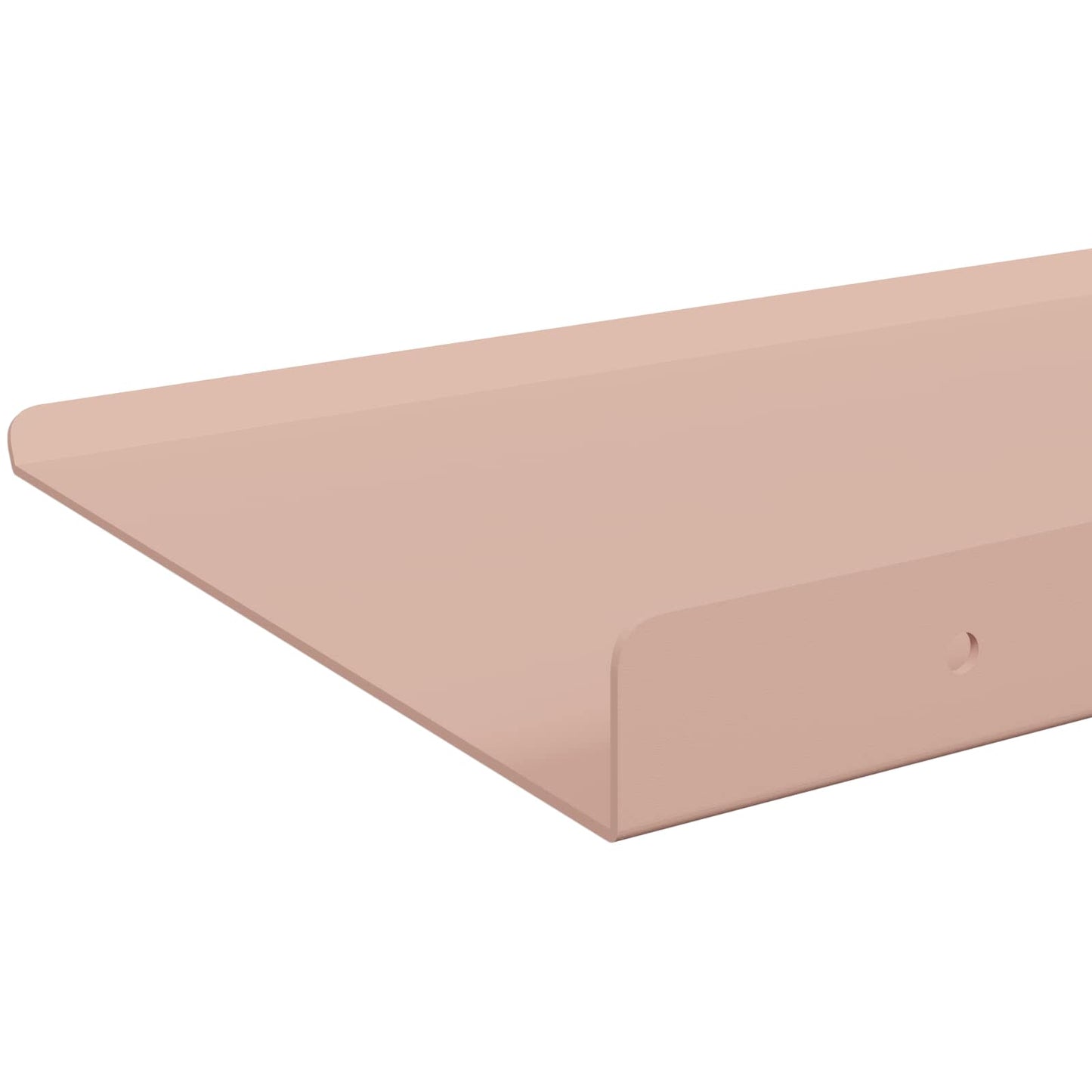 Mensola sospesa 4 pcs Rosa 40 x 18 x 2,5 cm Acciaio | homemem39
