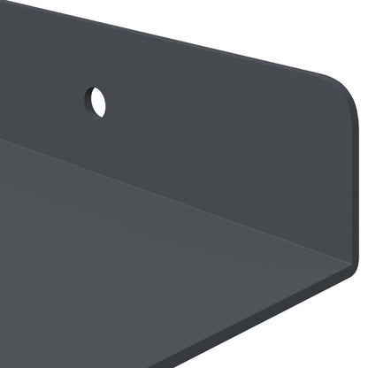Mensola sospesa 2 pcs Antracite 40 x 18 x 2,5 cm Acciaio | homemem39