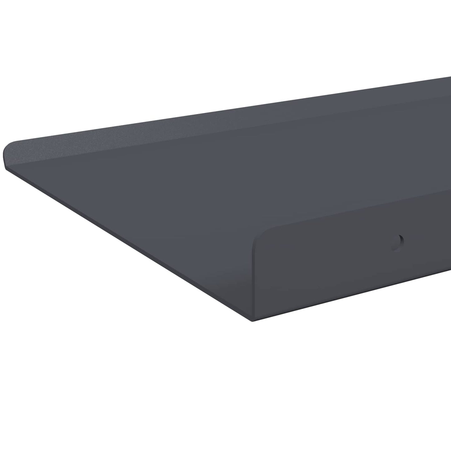 Mensola sospesa 2 pcs Antracite 40 x 18 x 2,5 cm Acciaio | homemem39