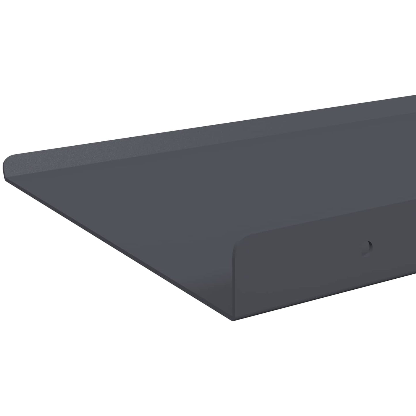 Mensola sospesa 4 pcs Antracite 40 x 18 x 2,5 cm Acciaio | homemem39