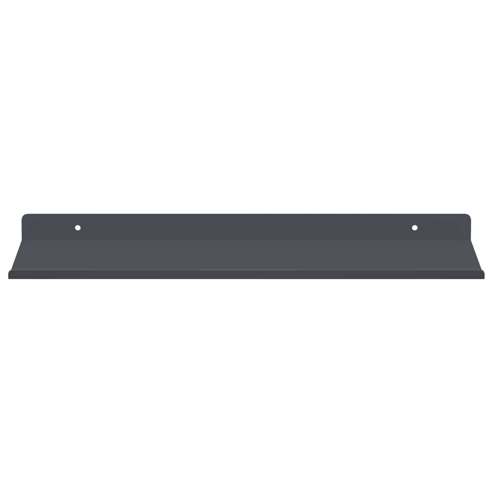 Mensola sospesa 4 pcs Antracite 40 x 18 x 2,5 cm Acciaio | homemem39