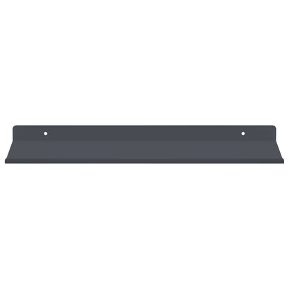 Mensola sospesa 4 pcs Antracite 40 x 18 x 2,5 cm Acciaio | homemem39