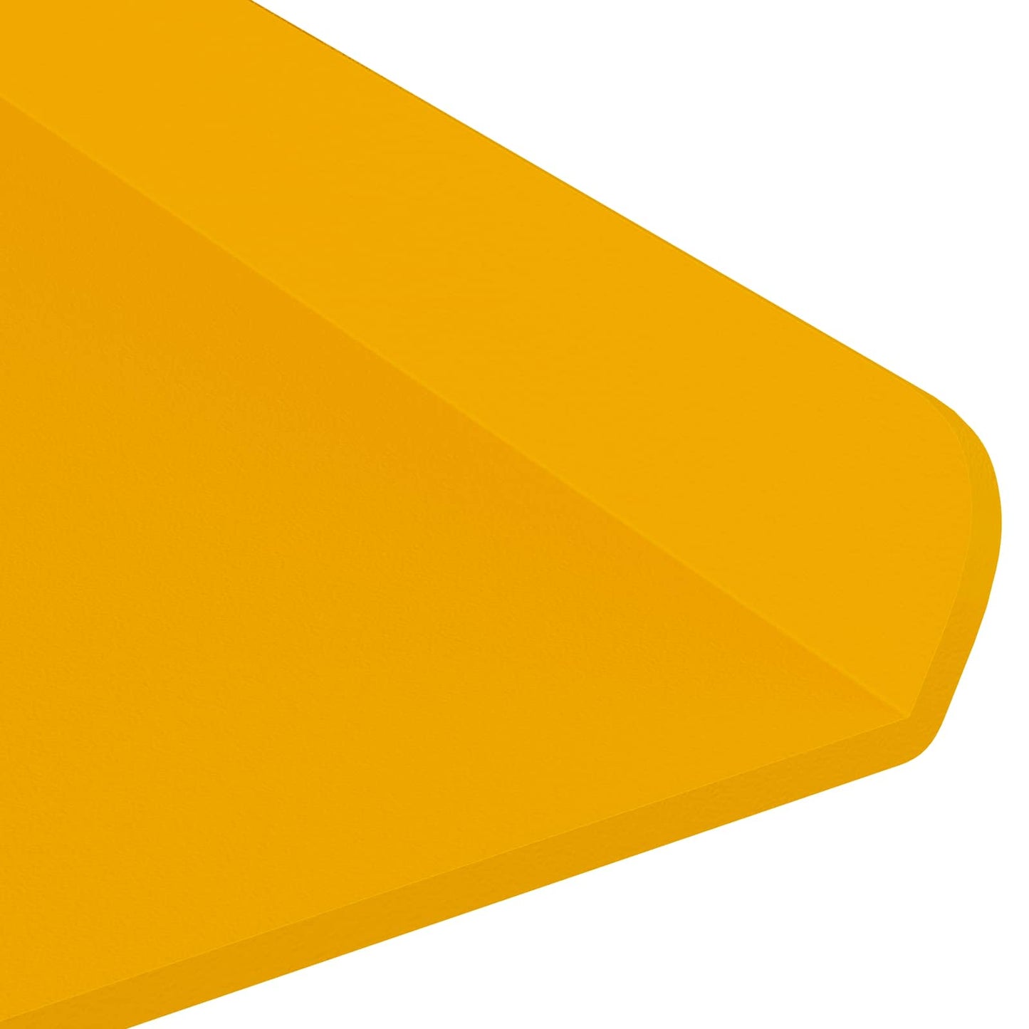 Mensola sospesa 2 pcs Giallo senape 40 x 18 x 2,5 cm Acciaio | homemem39