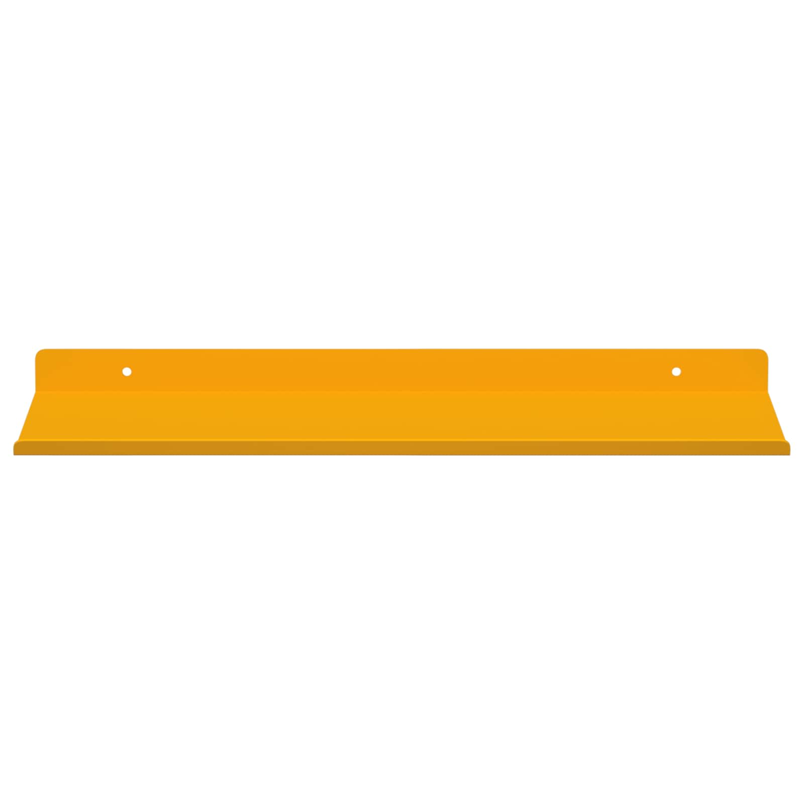 Mensola sospesa 2 pcs Giallo senape 40 x 18 x 2,5 cm Acciaio | homemem39