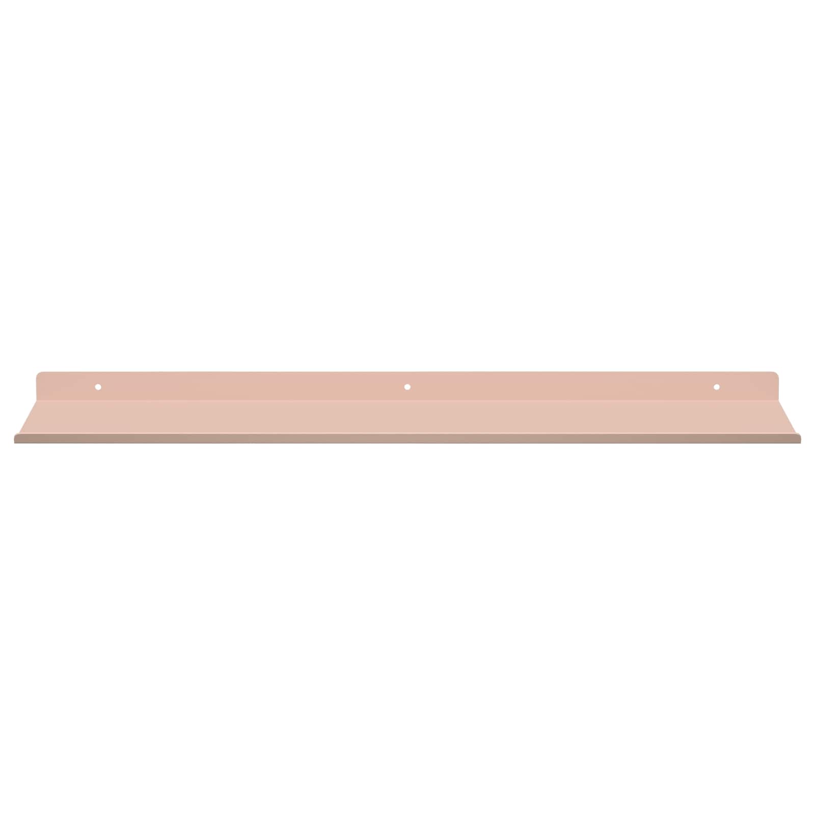 Mensola sospesa 2 pcs Rosa 60 x 18 x 2,5 cm Acciaio | homemem39
