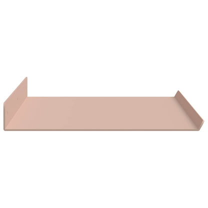 Mensola sospesa 2 pcs Rosa 60 x 18 x 2,5 cm Acciaio | homemem39