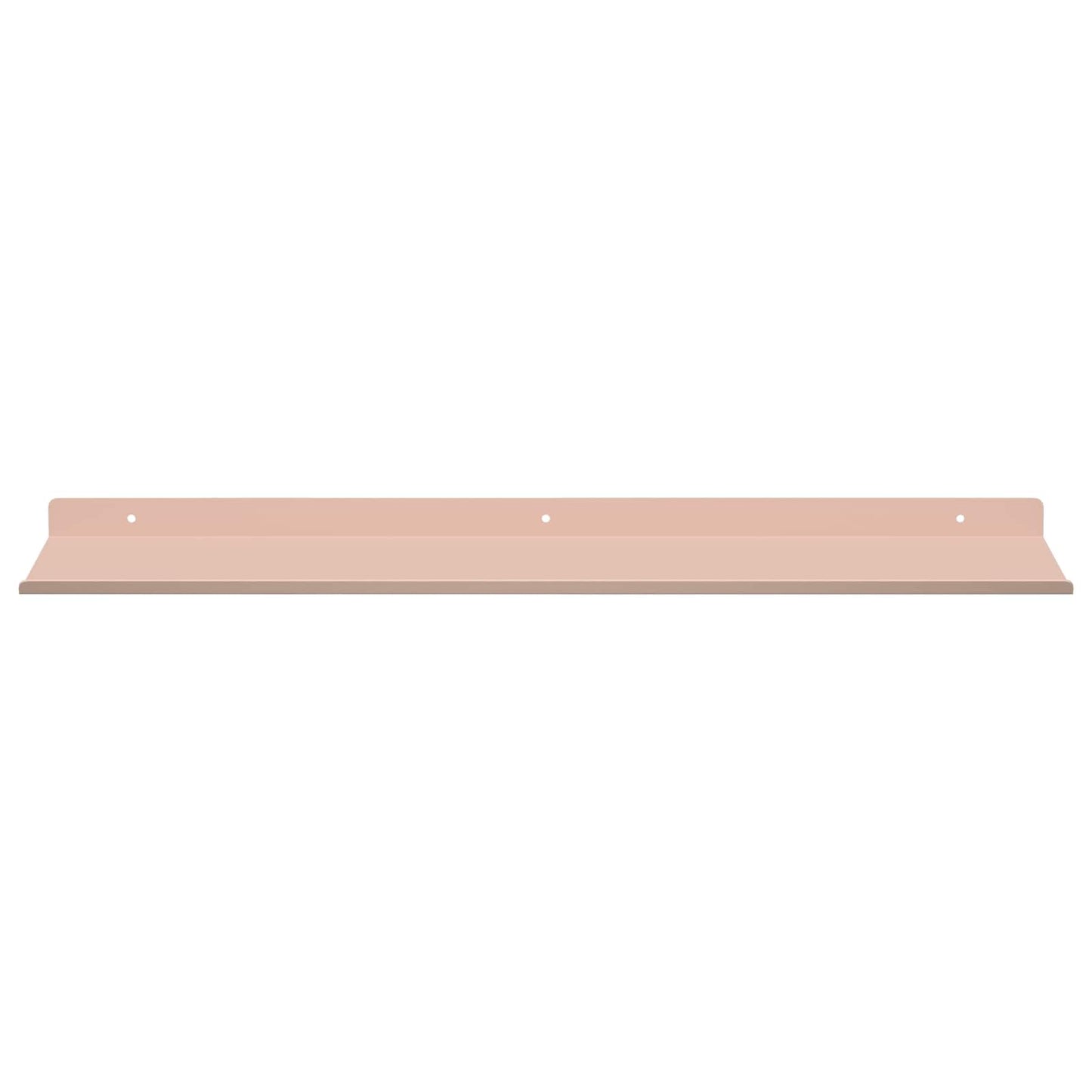 Mensola sospesa 4 pcs Rosa 60 x 18 x 2,5 cm Acciaio | homemem39