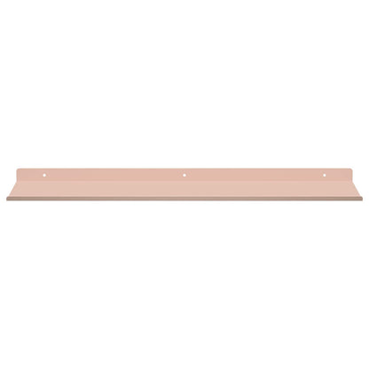 Mensola sospesa 4 pcs Rosa 60 x 18 x 2,5 cm Acciaio | homemem39