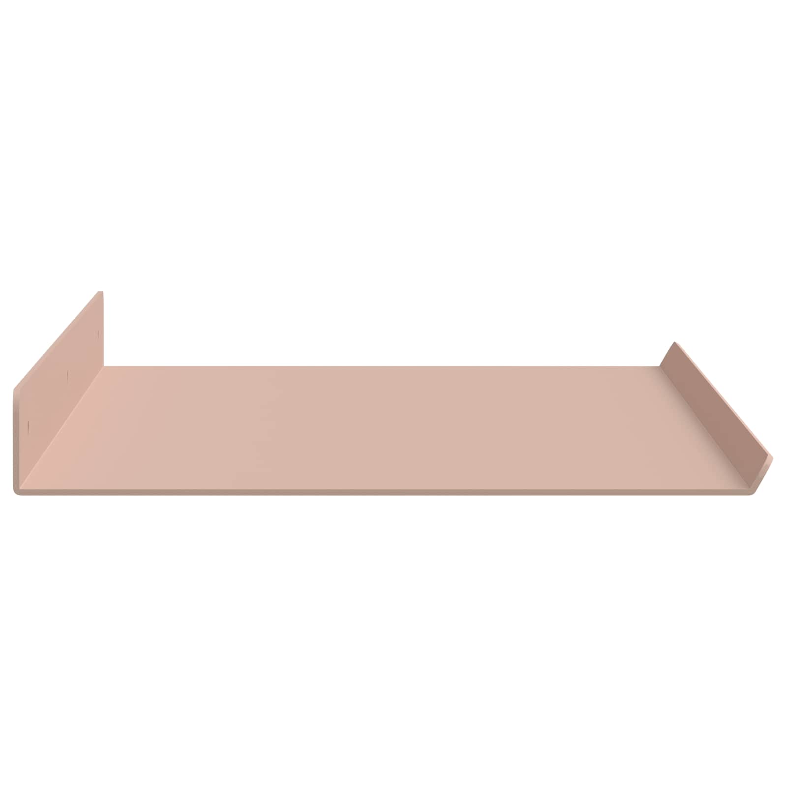 Mensola sospesa 4 pcs Rosa 60 x 18 x 2,5 cm Acciaio | homemem39