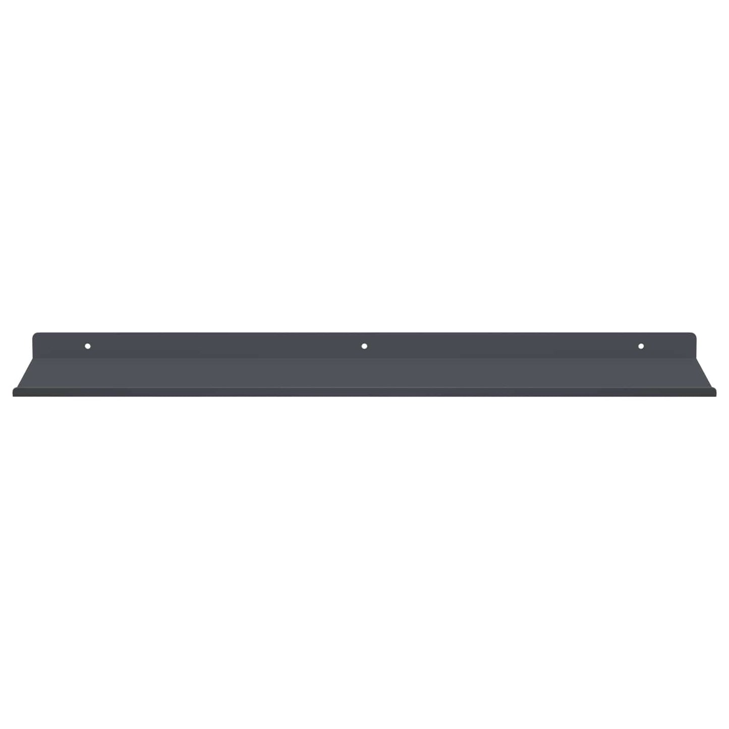 Mensola sospesa 4 pcs Antracite 60 x 18 x 2,5 cm Acciaio | homemem39
