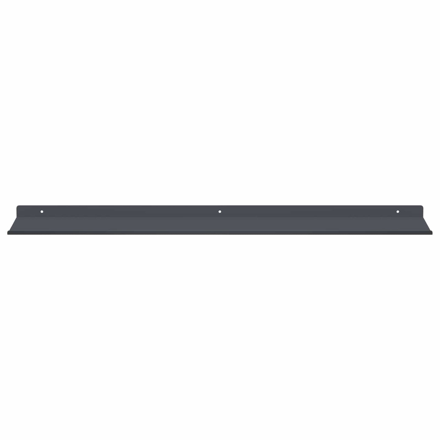 Mensola sospesa 4 pcs Antracite 80 x 18 x 2,5 cm Acciaio | homemem39