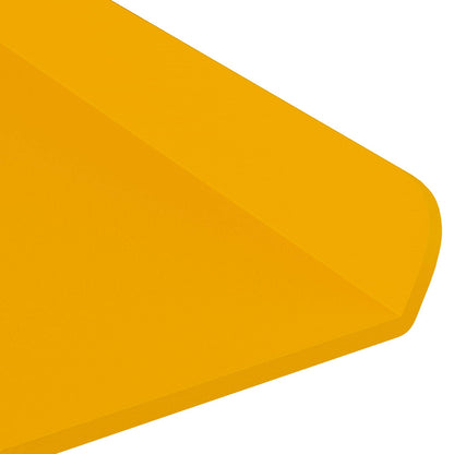 Mensola sospesa 4 pcs Giallo senape 80 x 18 x 2,5 cm Acciaio | homemem39