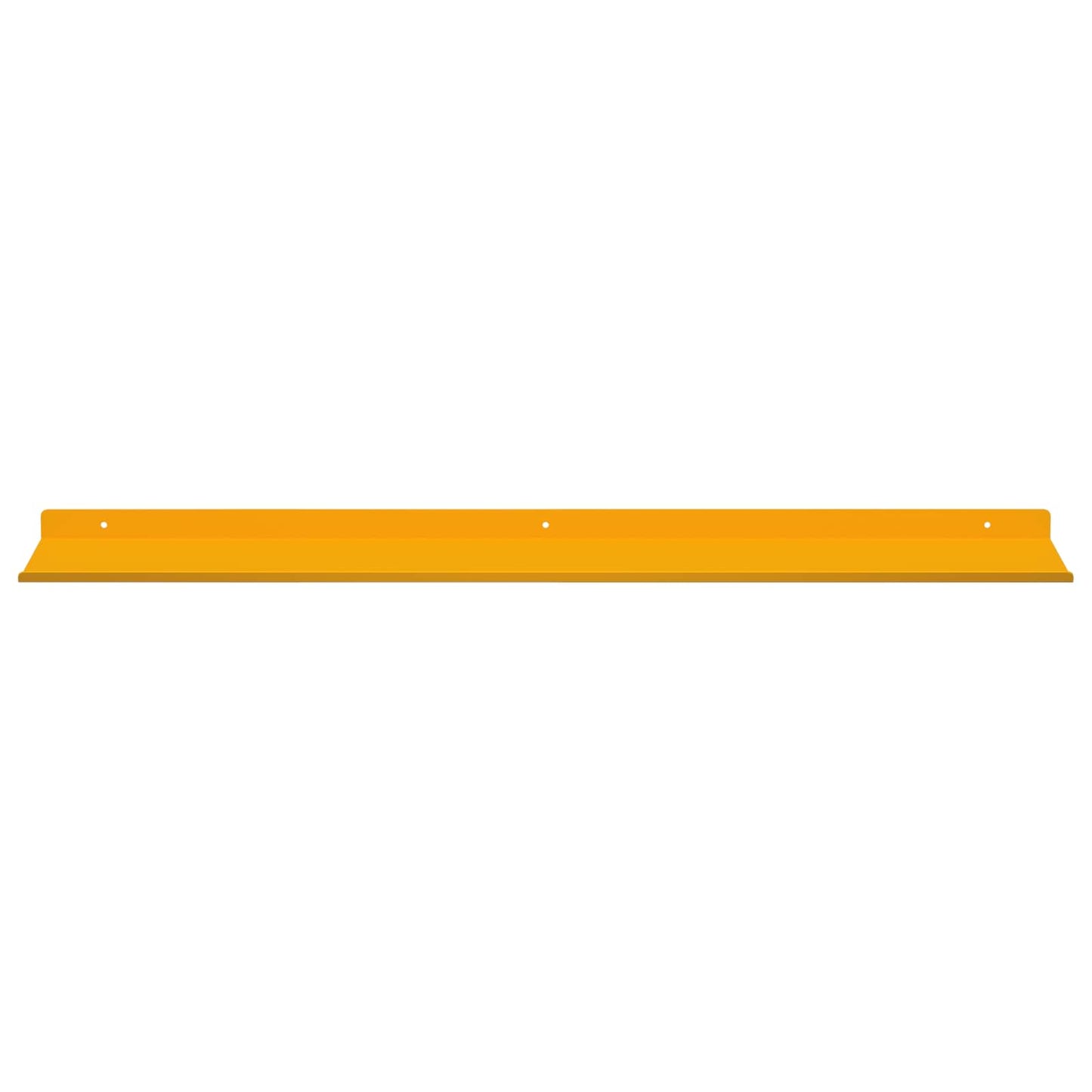 Mensola sospesa 4 pcs Giallo senape 80 x 18 x 2,5 cm Acciaio | homemem39