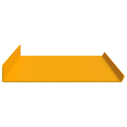 Mensola sospesa 4 pcs Giallo senape 80 x 18 x 2,5 cm Acciaio | homemem39