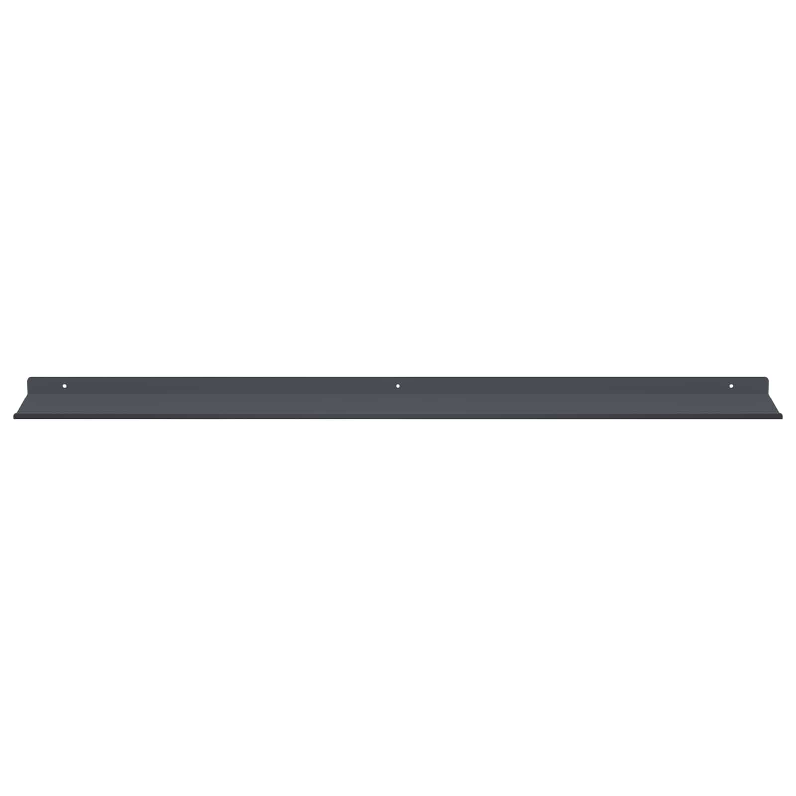 Mensola sospesa 4 pcs Antracite 100 x 18 x 2,5 cm Acciaio | homemem39