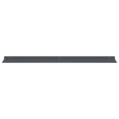 Mensola sospesa 4 pcs Antracite 100 x 18 x 2,5 cm Acciaio | homemem39