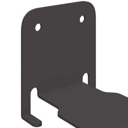 Mensola sospesa con lo scaffale 24 pcs Nero 6 x 10,8 x 6,6 cm | homemem39