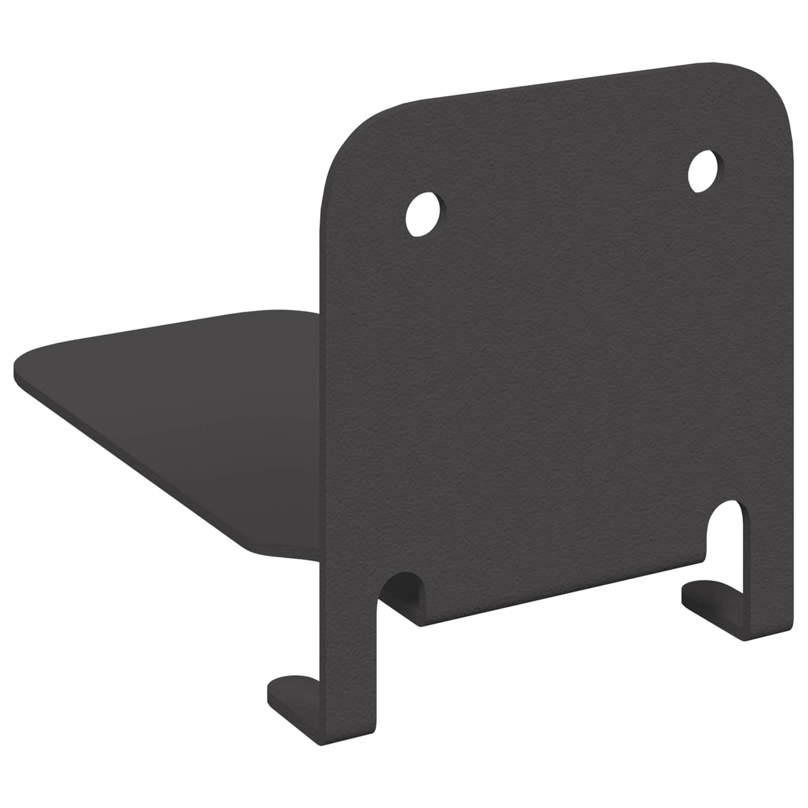 Mensola sospesa con lo scaffale 24 pcs Nero 6 x 10,8 x 6,6 cm | homemem39