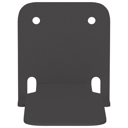 Mensola sospesa con lo scaffale 24 pcs Nero 6 x 10,8 x 6,6 cm | homemem39