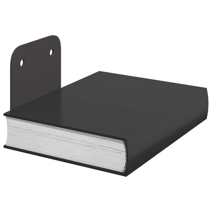 Mensola sospesa con lo scaffale 24 pcs Nero 6 x 10,8 x 6,6 cm | homemem39