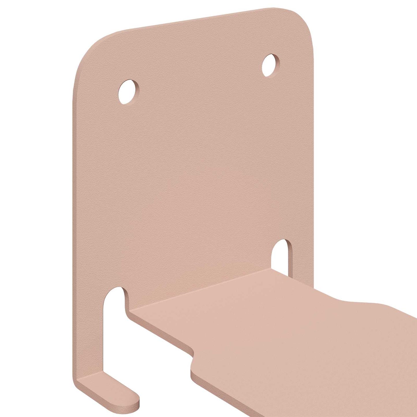 Mensola sospesa con lo scaffale 4 pcs Rosa 6 x 10,8 x 6,6 cm | homemem39