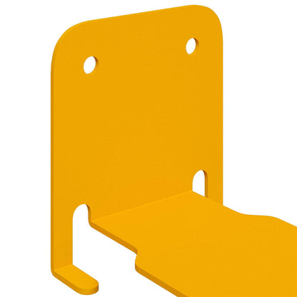 Mensola sospesa 4 pcs Giallo senape 6 x 10,8 x 6,6 cm | homemem39