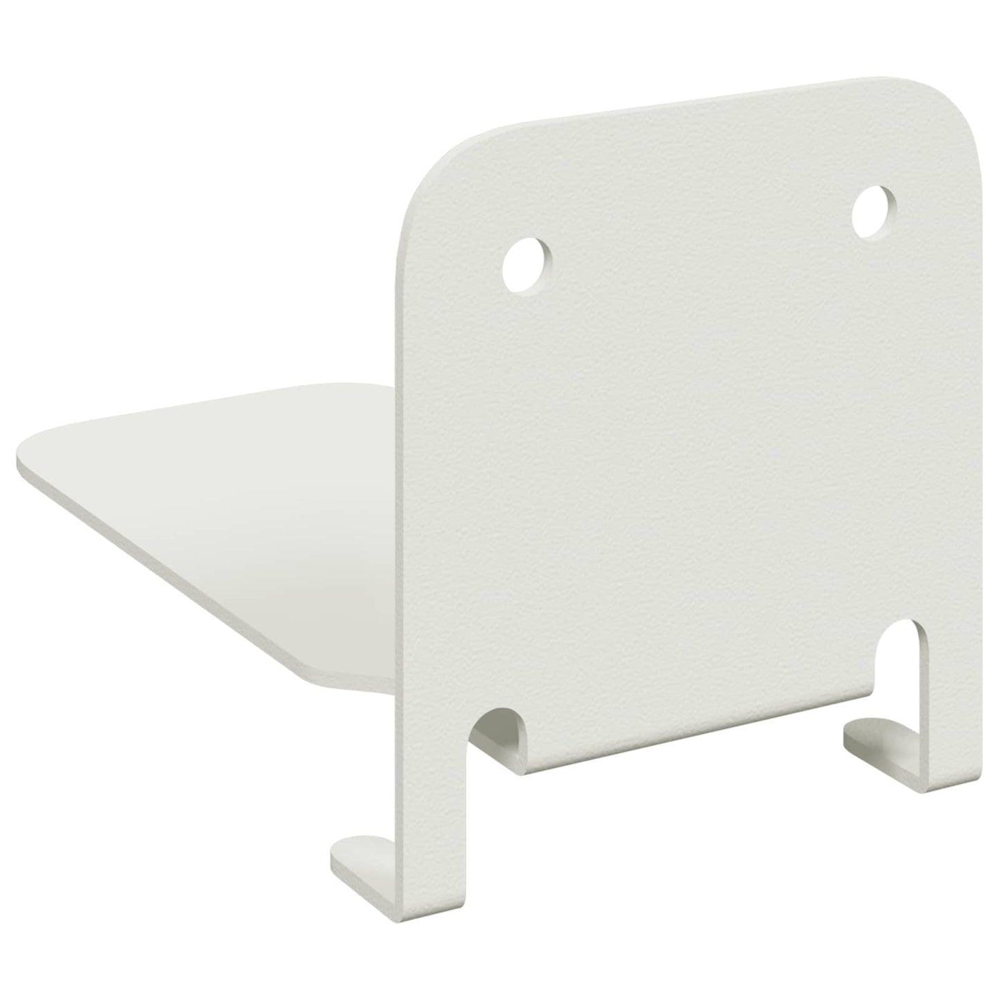 Mensola sospesa con lo scaffale 4 pcs Bianco 6 x 10,8 x 6,6 cm | homemem39