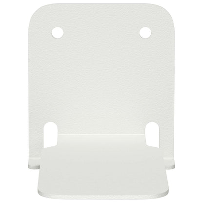 Mensola sospesa con lo scaffale 4 pcs Bianco 6 x 10,8 x 6,6 cm | homemem39