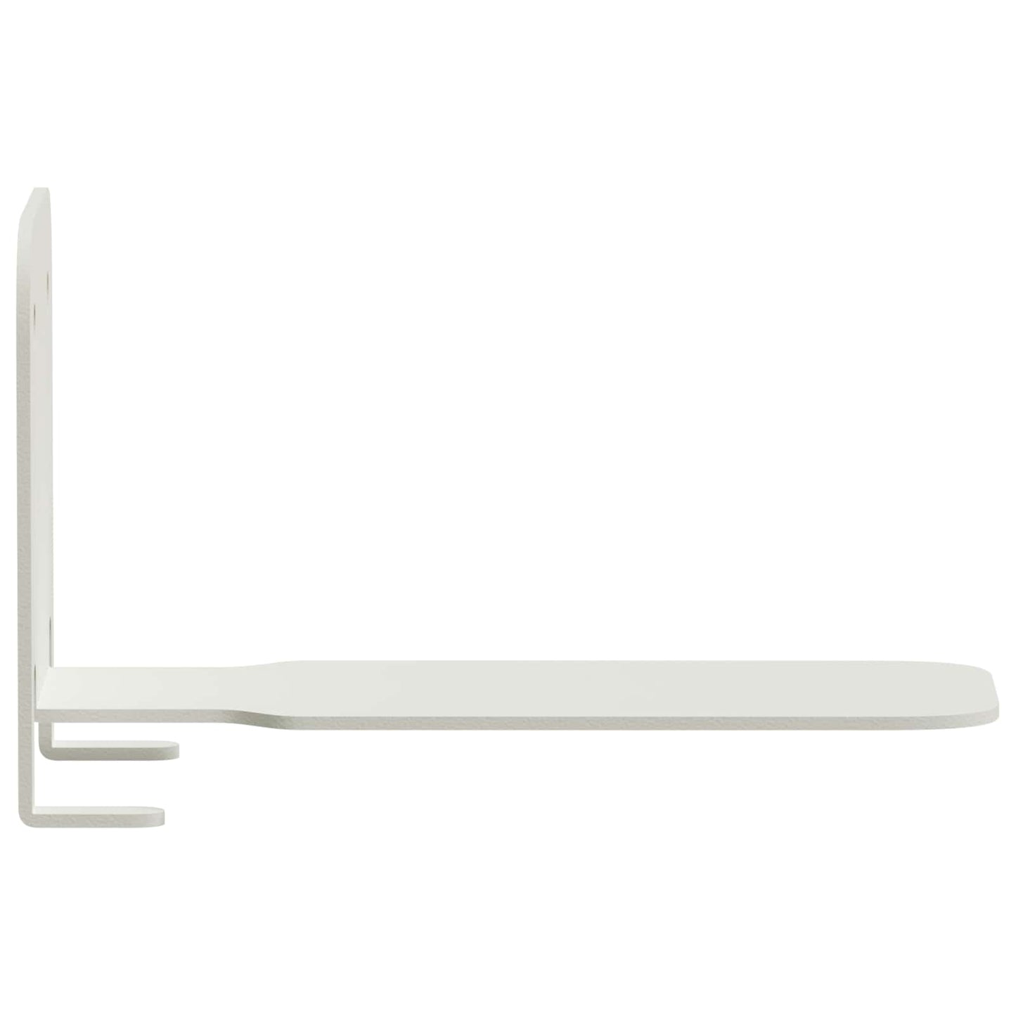 Mensola sospesa con lo scaffale 4 pcs Bianco 6 x 10,8 x 6,6 cm | homemem39