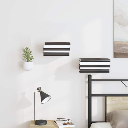 Mensola sospesa con lo scaffale 8 pcs Bianco 6 x 10,8 x 6,6 cm | homemem39