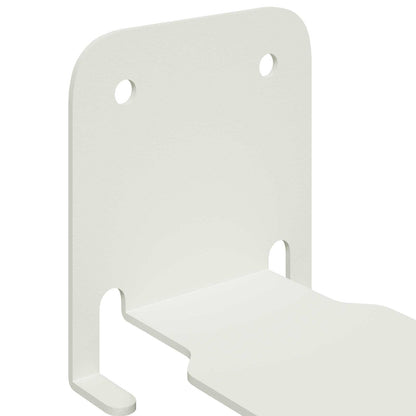 Mensola sospesa con lo scaffale 24 pcs Bianco 6 x 10,8 x 6,6 cm | homemem39