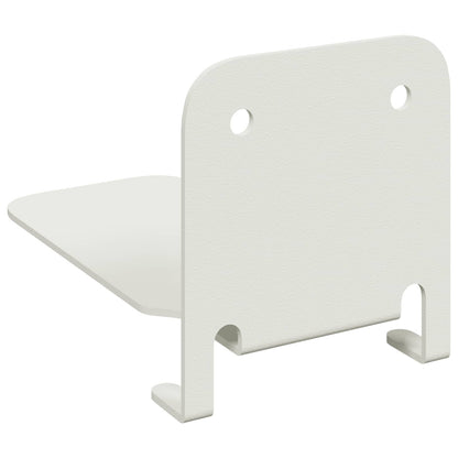 Mensola sospesa con lo scaffale 24 pcs Bianco 6 x 10,8 x 6,6 cm | homemem39