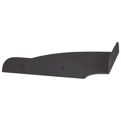 Mensola sospesa con lo scaffale 2 pcs Nero 15 x 15 x 2 cm | homemem39