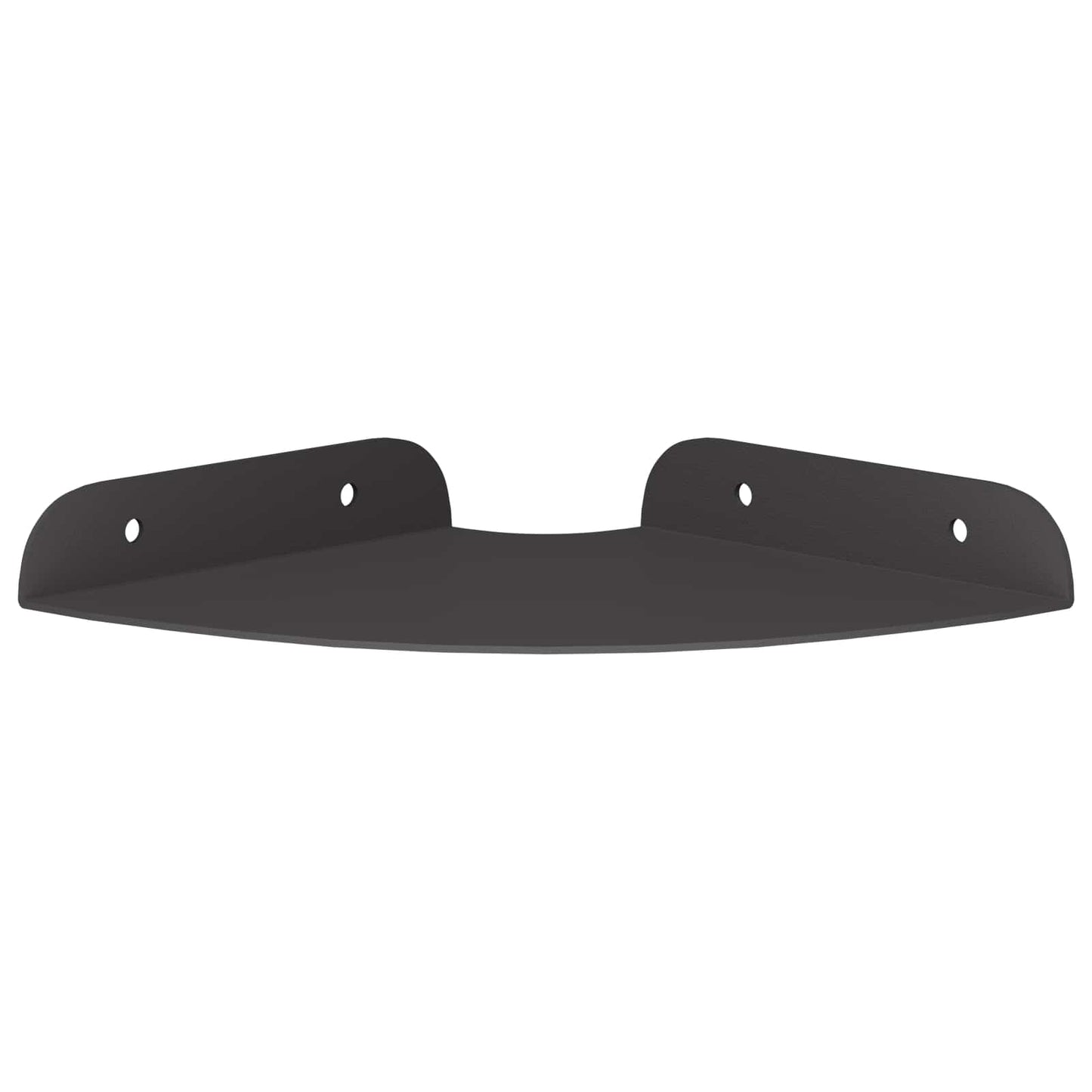 Mensola sospesa con lo scaffale 2 pcs Nero 15 x 15 x 2 cm | homemem39