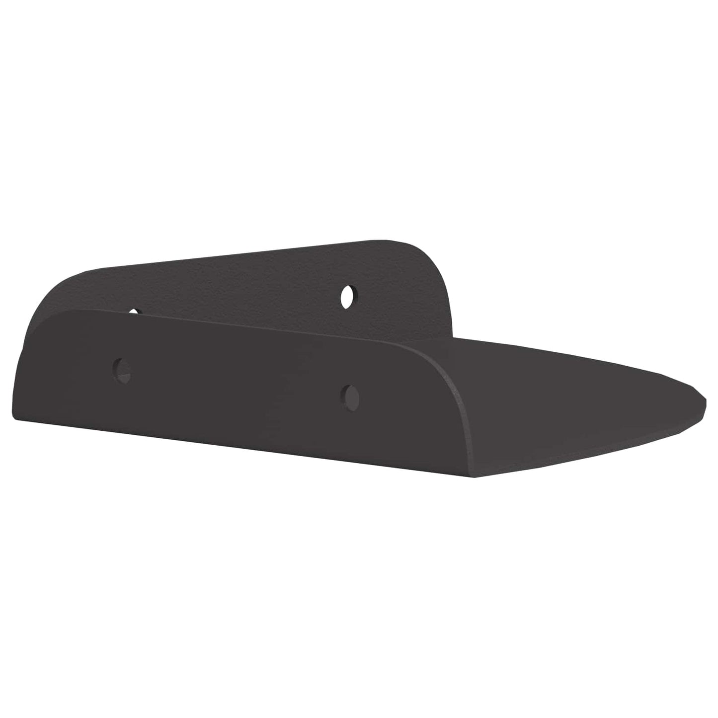Mensola sospesa con lo scaffale 2 pcs Nero 15 x 15 x 2 cm | homemem39
