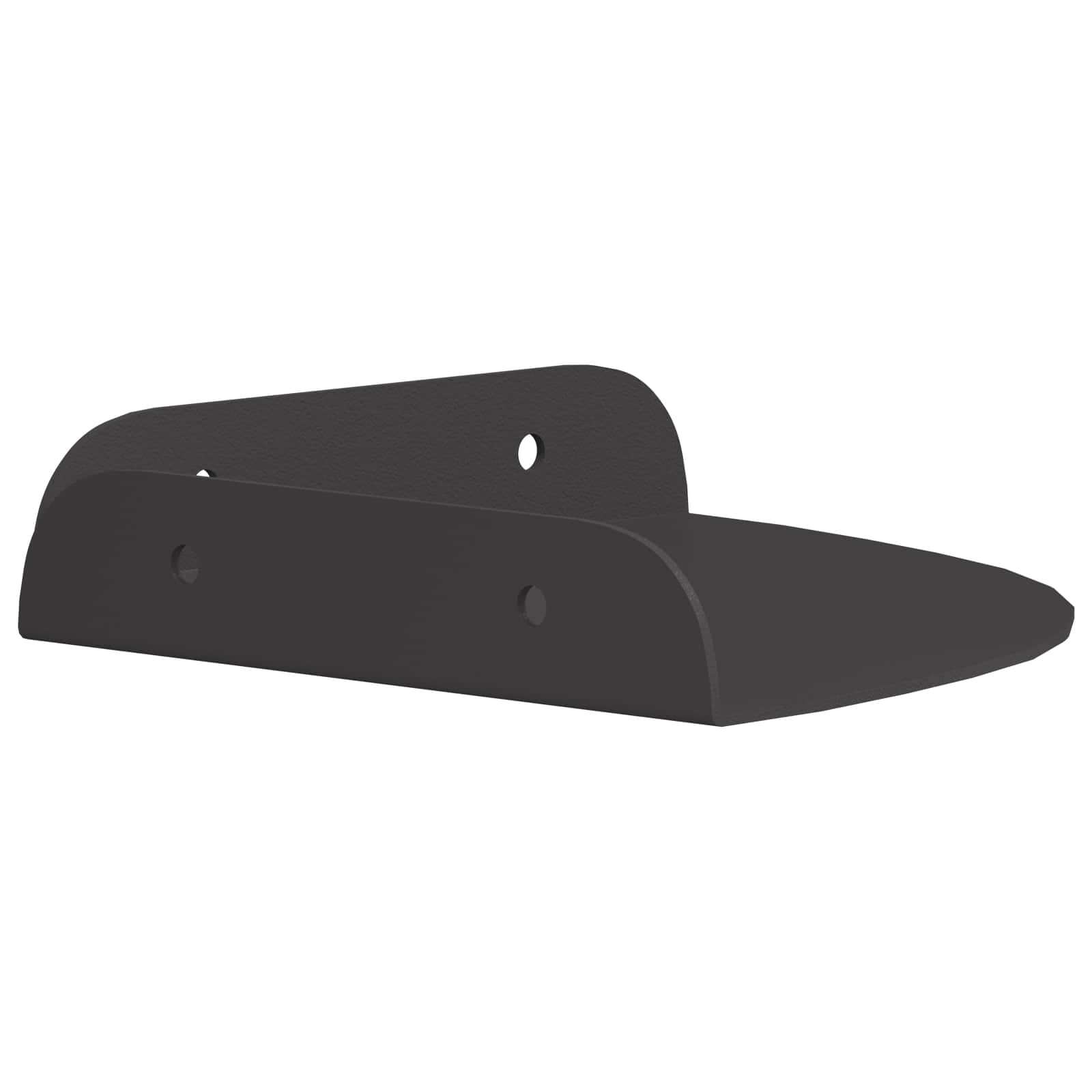 Mensola sospesa con lo scaffale 4 pcs Nero 15 x 15 x 2 cm | homemem39