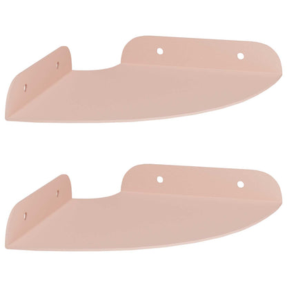 Mensola sospesa con lo scaffale 2 pcs Rosa 15 x 15 x 2 cm | homemem39