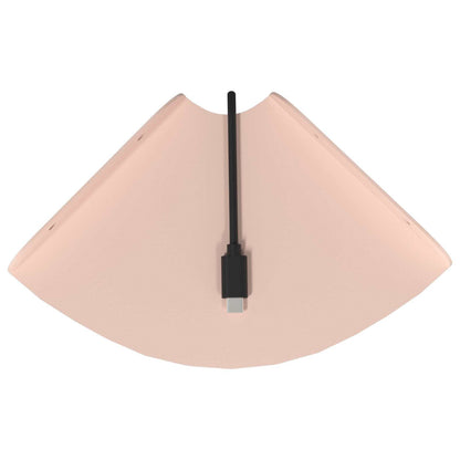 Mensola sospesa con lo scaffale 2 pcs Rosa 15 x 15 x 2 cm | homemem39