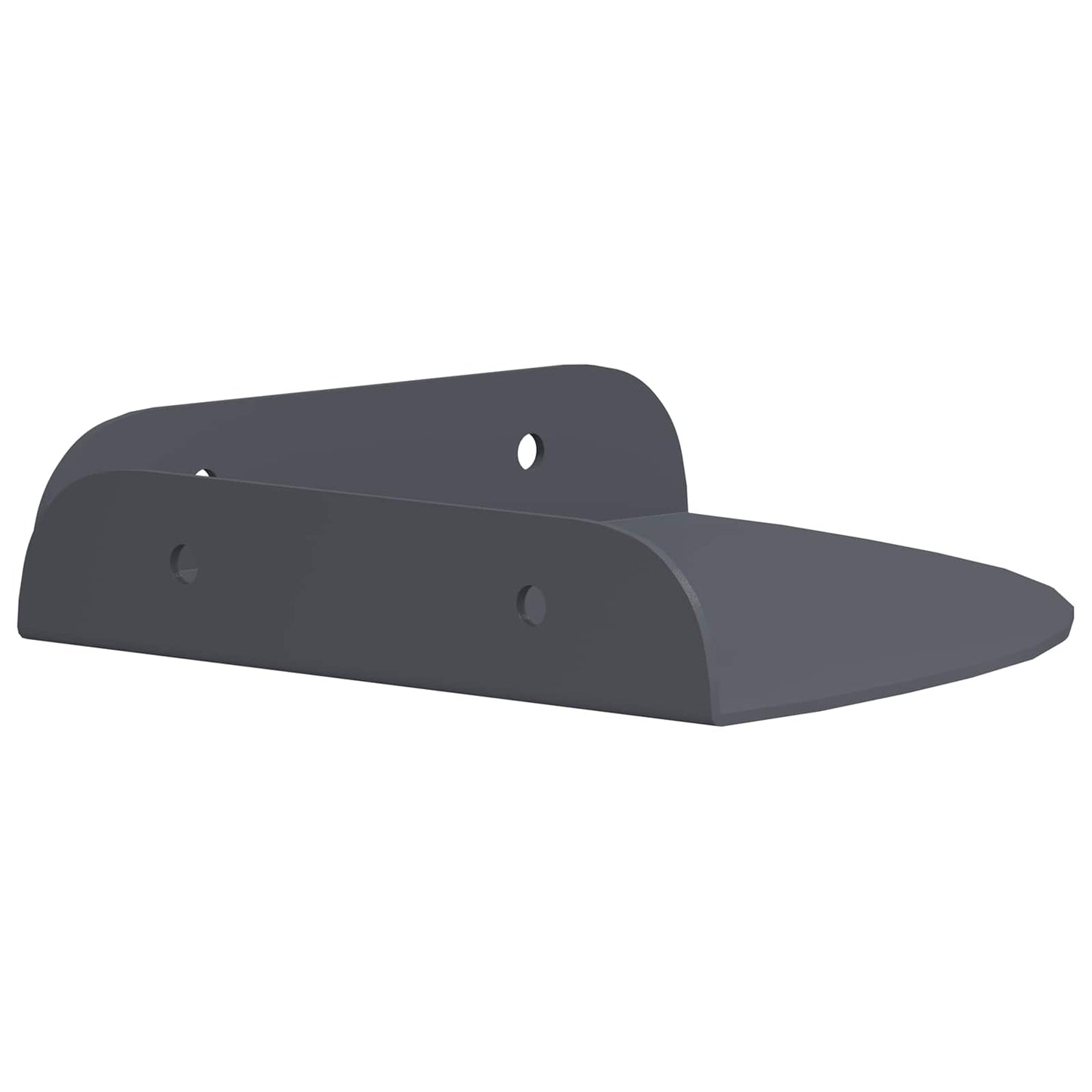Mensola sospesa con lo scaffale 2 pcs Antracite 15 x 15 x 2 cm | homemem39