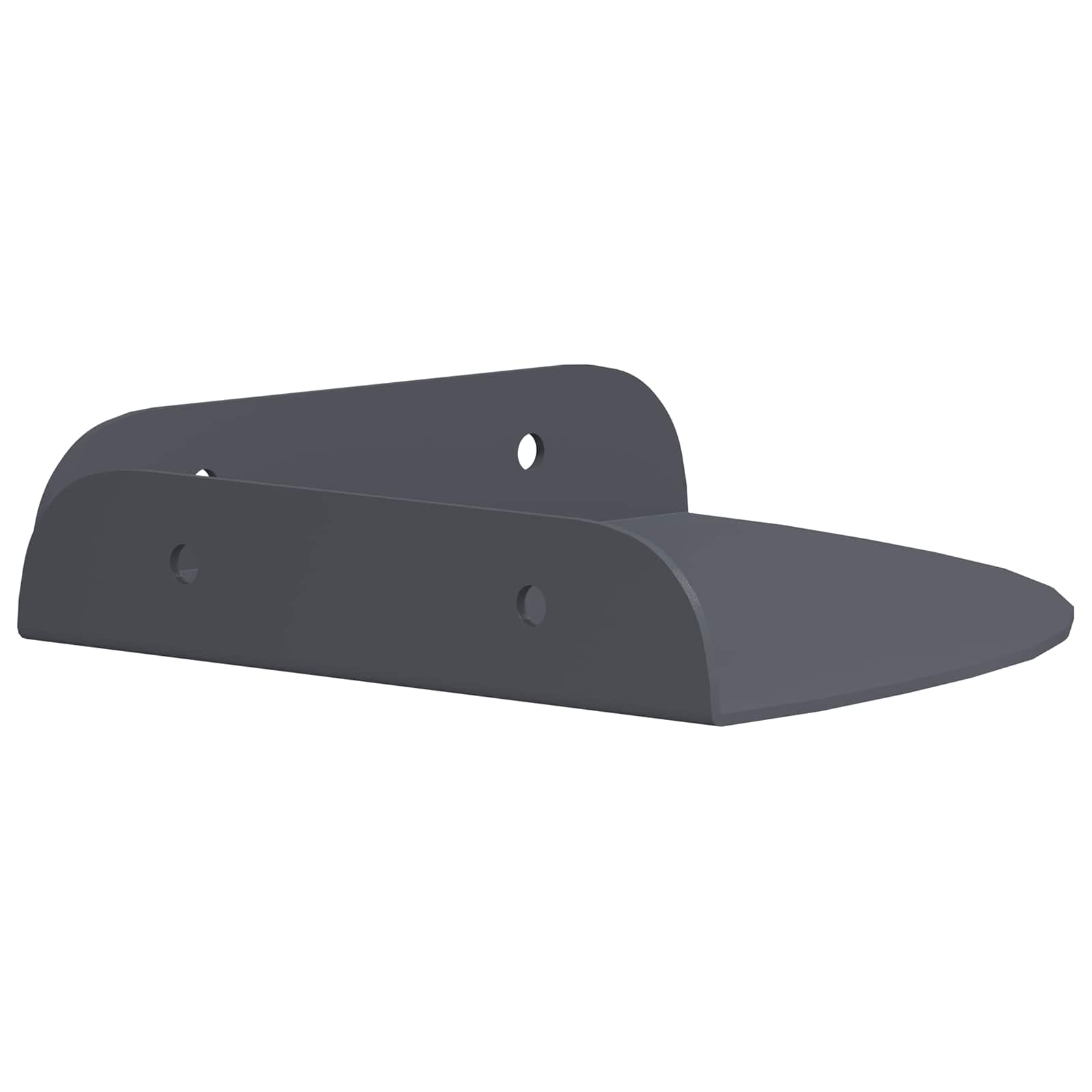 Mensola sospesa con lo scaffale 4 pcs Antracite 15 x 15 x 2 cm | homemem39