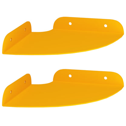 Mensola sospesa 2 pcs Giallo senape 15 x 15 x 2 cm