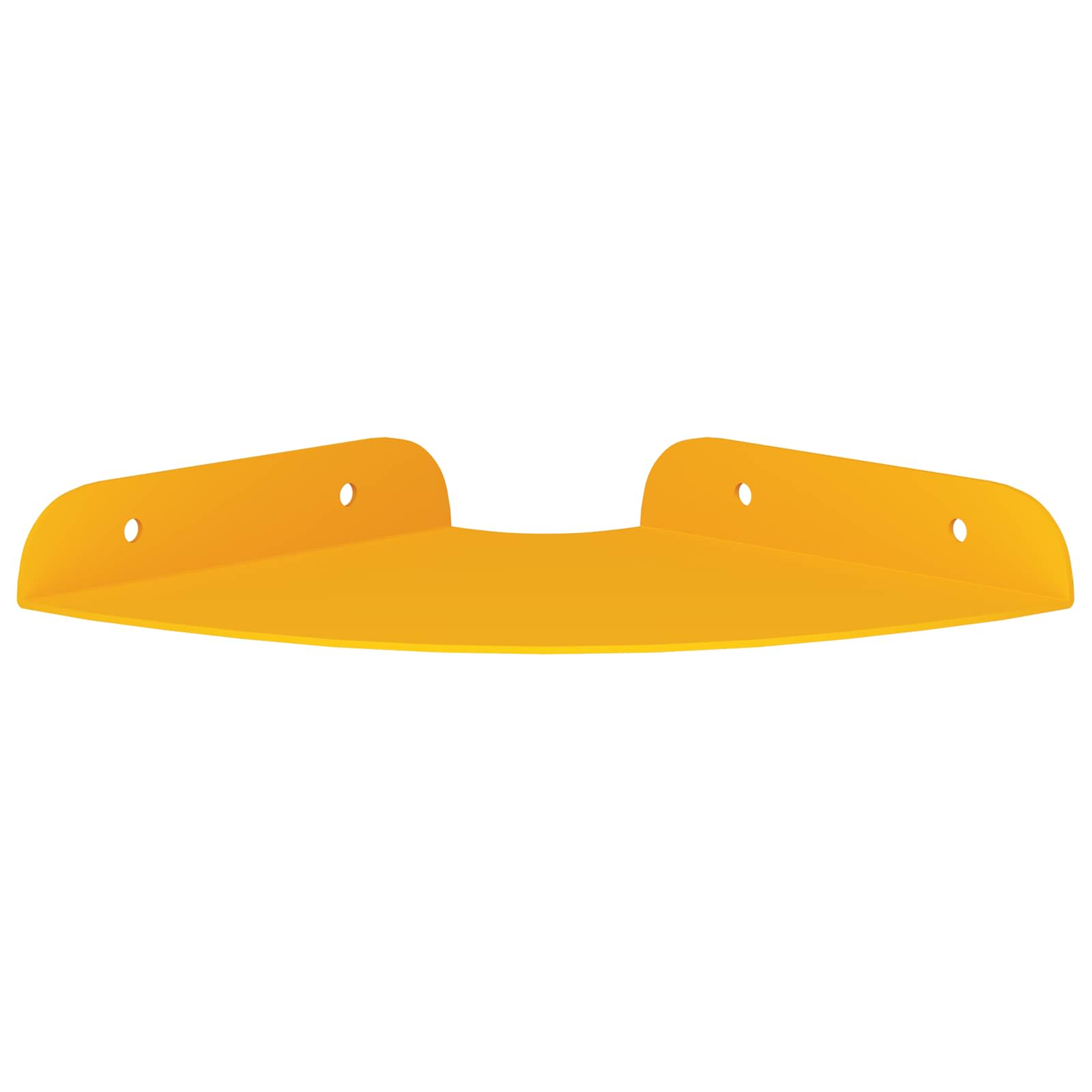 Mensola sospesa 4 pcs Giallo senape 15 x 15 x 2 cm | homemem39