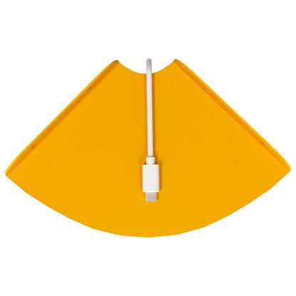 Mensola sospesa 4 pcs Giallo senape 15 x 15 x 2 cm | homemem39