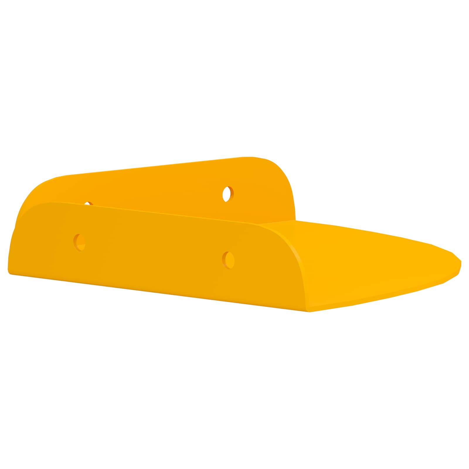 Mensola sospesa 4 pcs Giallo senape 15 x 15 x 2 cm | homemem39