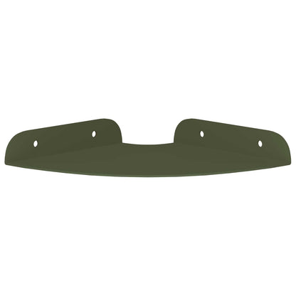 Mensola sospesa 2 pcs Verde oliva 15 x 15 x 2 cm | homemem39