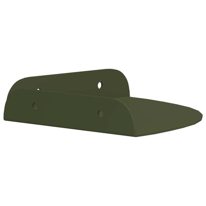 Mensola sospesa 4 pcs Verde oliva 15 x 15 x 2 cm | homemem39